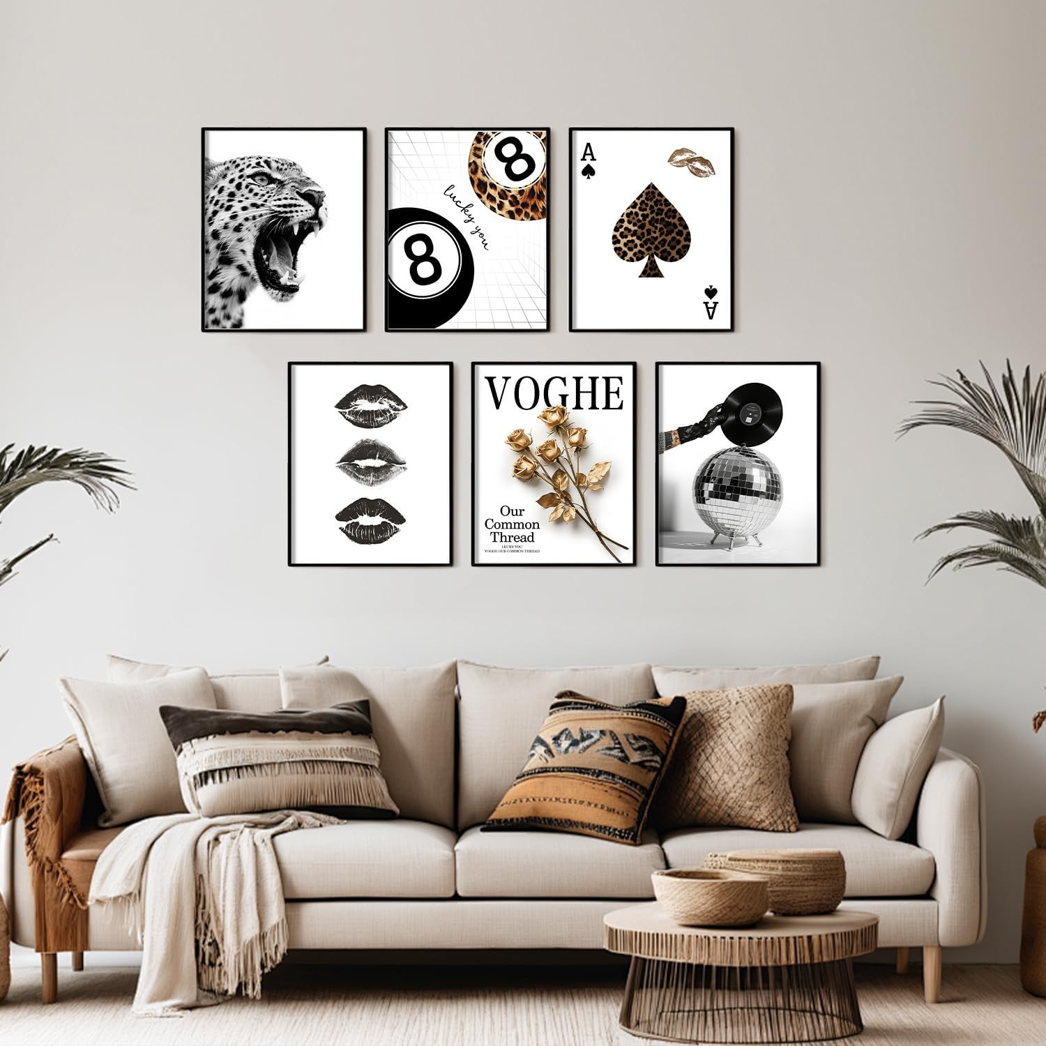 Artfolder 6Pcs Stockholm Style Room Decor Posters for Women, Unframed Trendy …