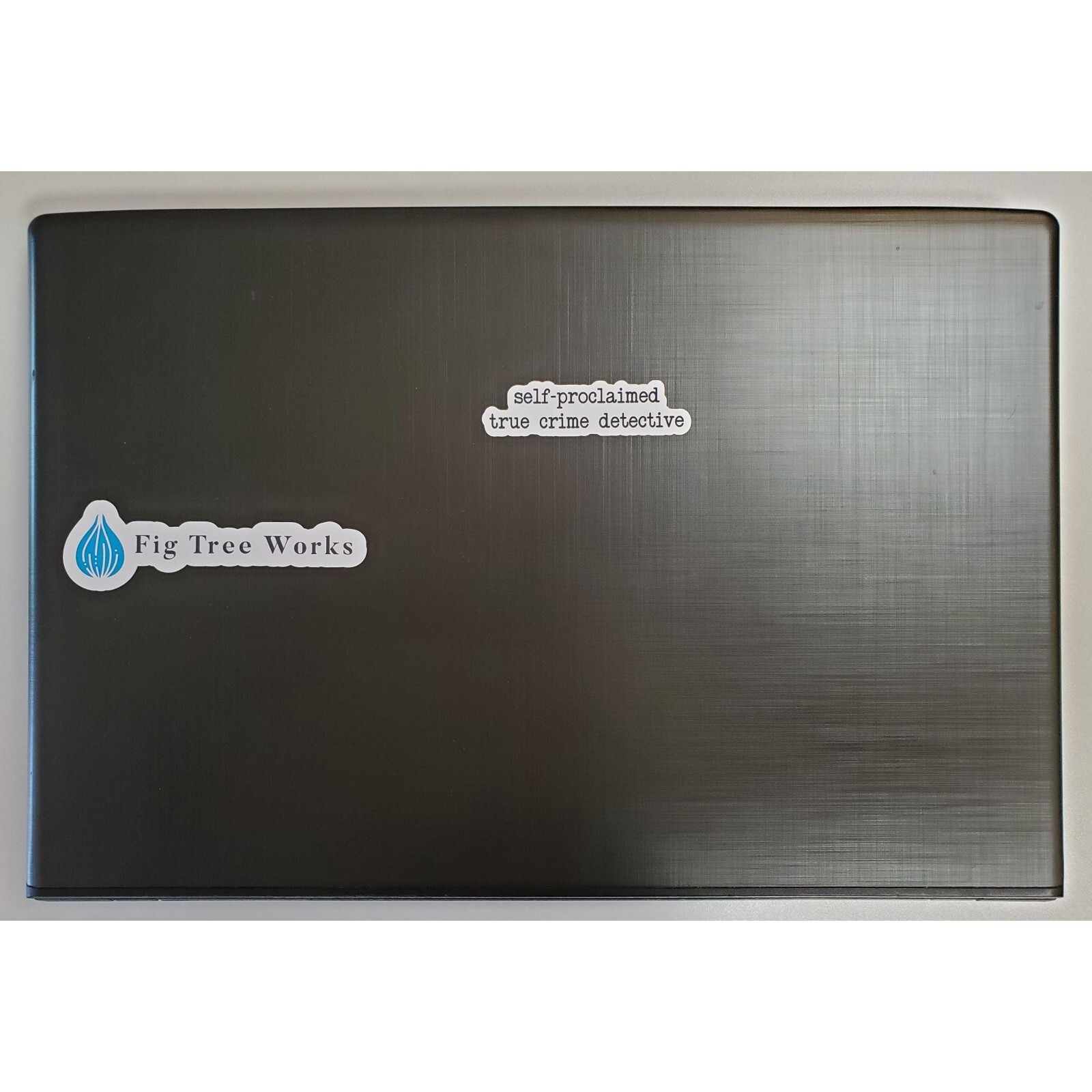 Self-Proclaimed True Crime Detective Text Sticker | Glossy Vinyl