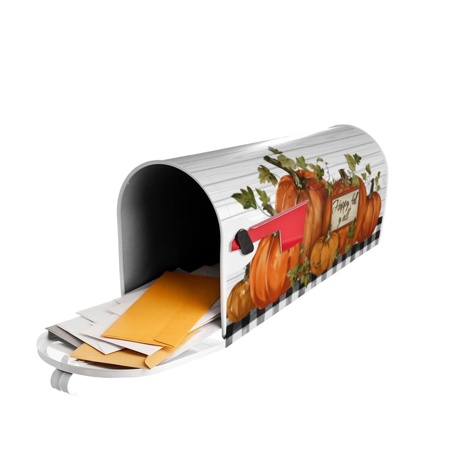 Autumn Pumpkin Thanksgiving Mailbox Covers Magnetic Letter One Size, Yellow