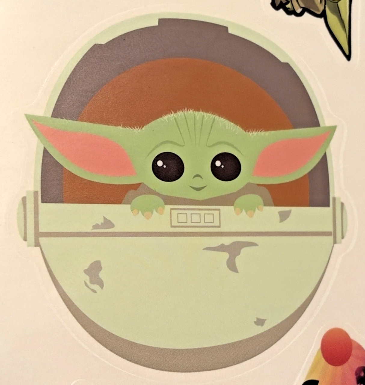 Room Mates Star Wars Wall Decals Mandalorian Baby Yoda The Child Peel and Stick