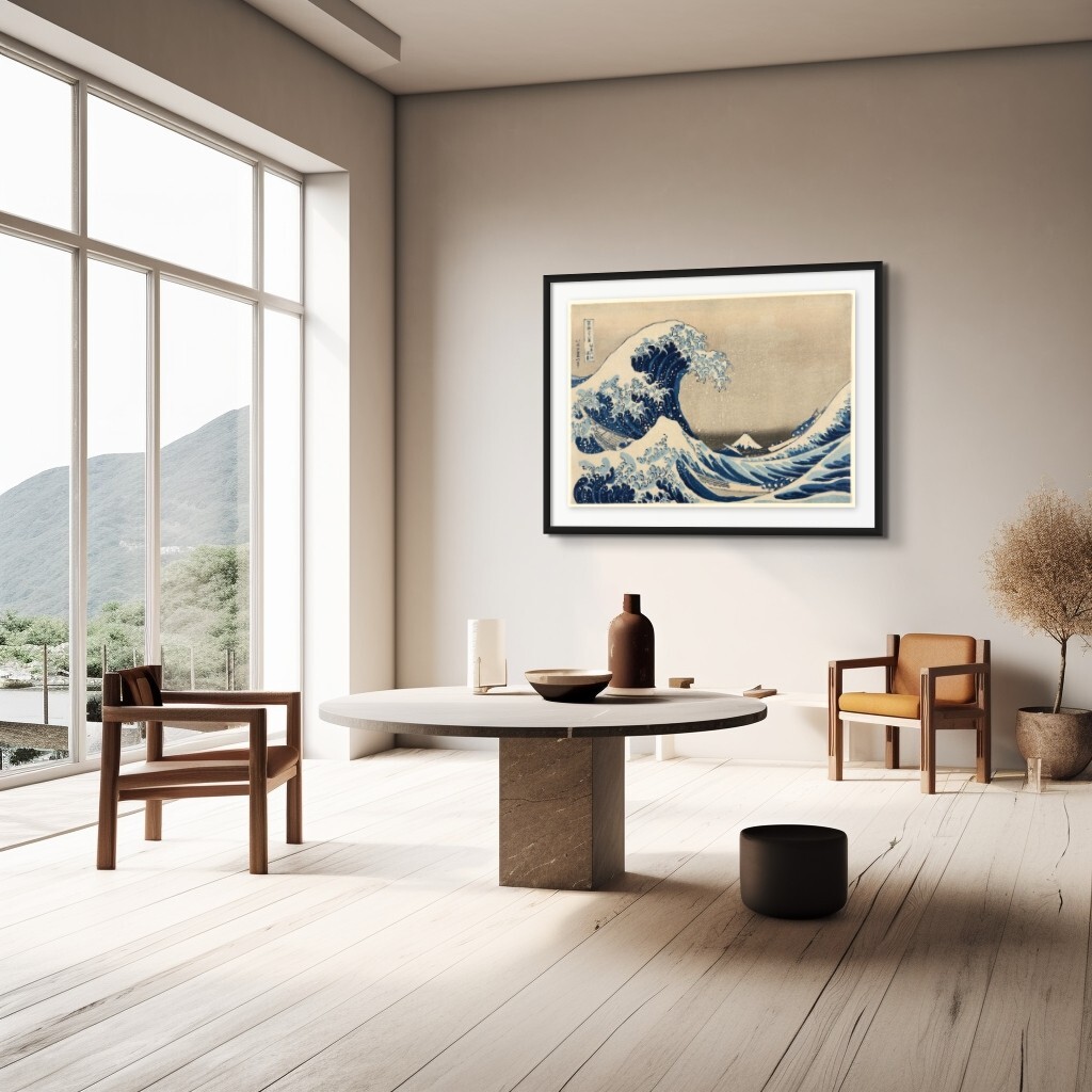The Great Wave off Kanagaw wall art, poster picture, poster Asian K. Hokusai