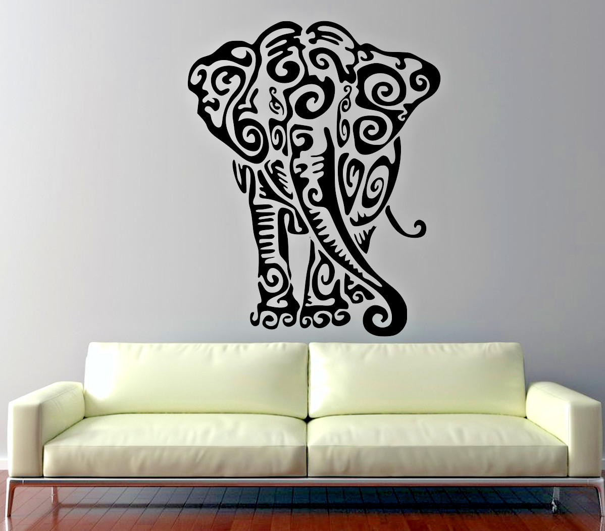 TRIBAL ELEPHANT WALL CAR VINYL DECAL DIE CUSTOM MADE 9-22" TALL COLOR CHOICES