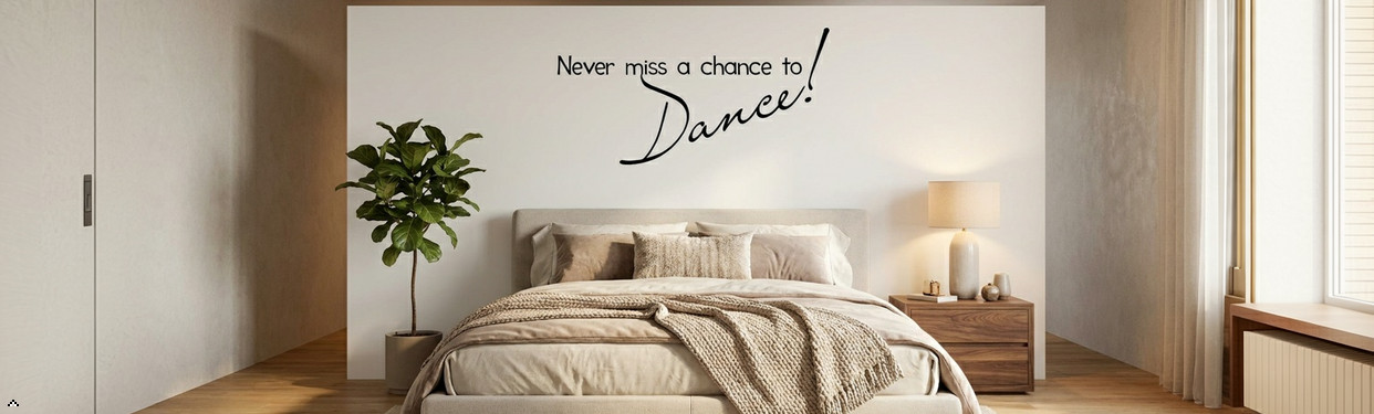 Never Miss a Chance to Dance Vinyl Wall Decal Decor Art Sticker Quotes art home