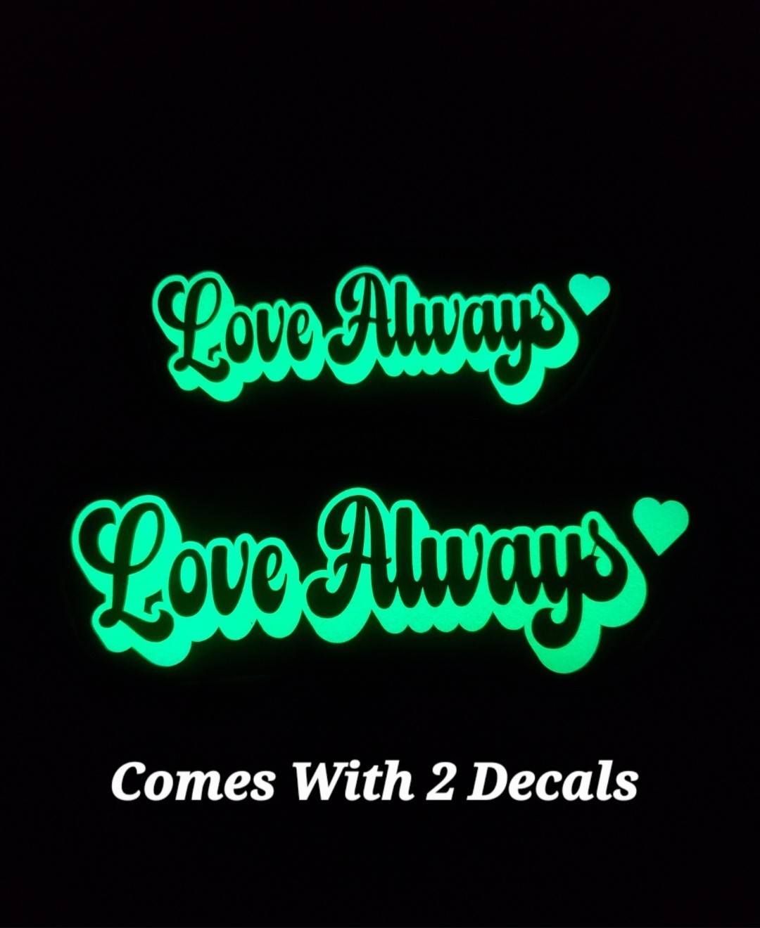 Glow In The Dark Vinyl Decals Lovely Quotes Decor Medium Size Lit Studios New