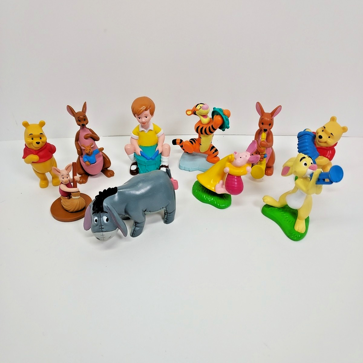 Disney Winnie The Pooh And Friends Band Music PVC Figures Cake Toppers Lot Of 10