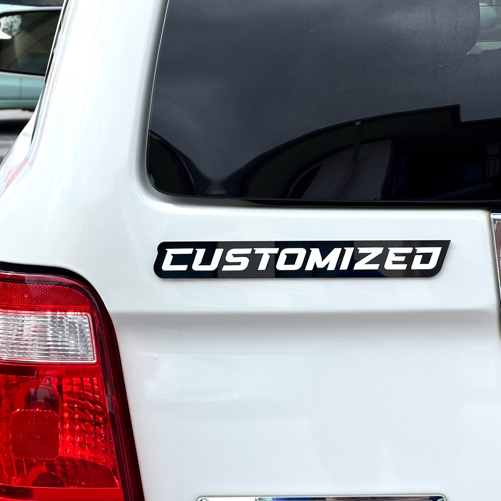 Custom Car Emblem Badge MULTI COLOR Customized Text Names