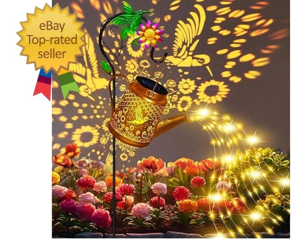 Christma Gifts Hummingbird Solar Lanterns Garden Decor, Outdoor Waterproof Water