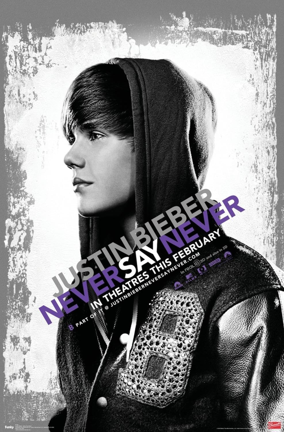 Justin Bieber – Never Say Never Wall Poster, 19L" X 13W", Premium Unframed Versi