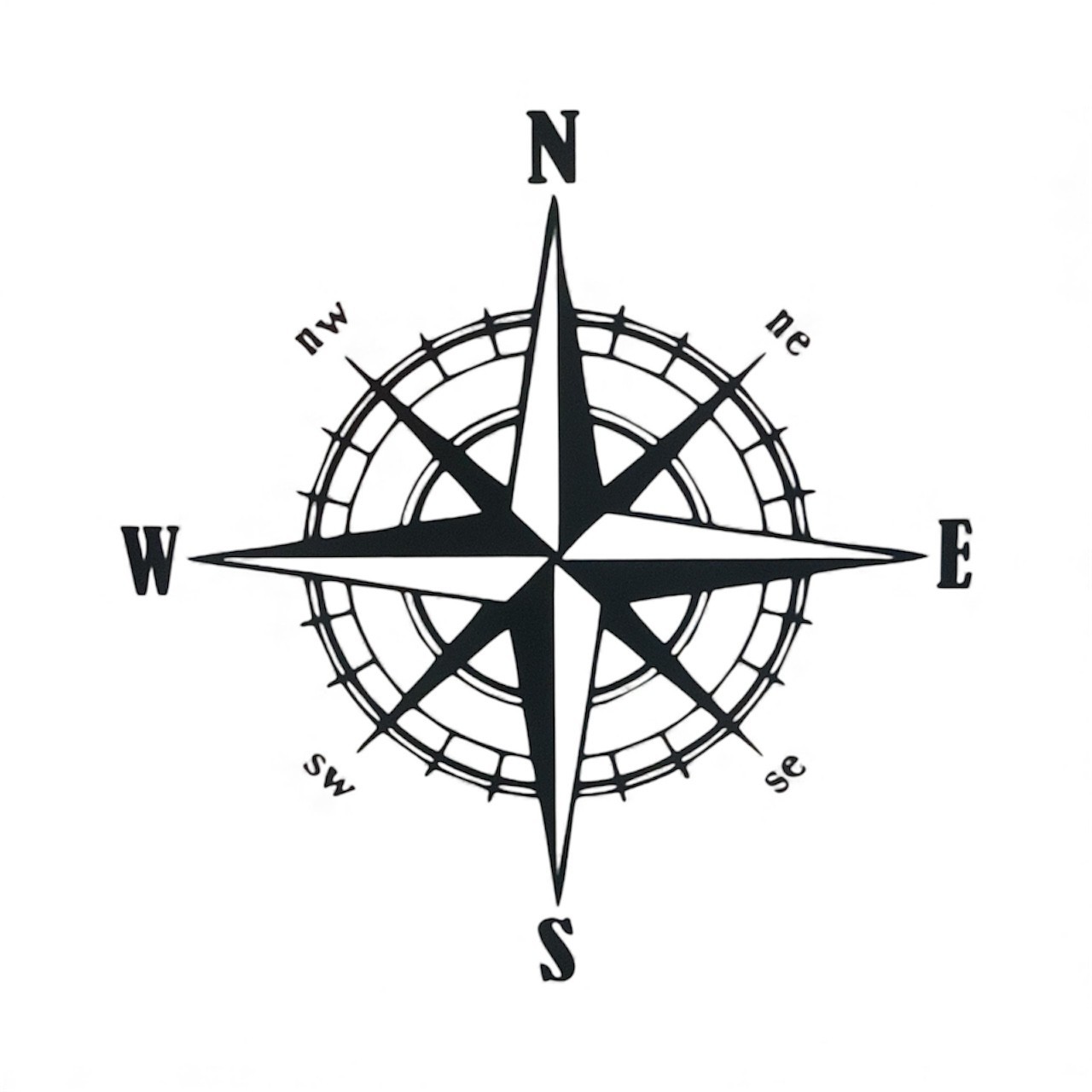 COMPASS NESW Vinyl Decal for Jeep Car Truck Bumper Wall Window Decor