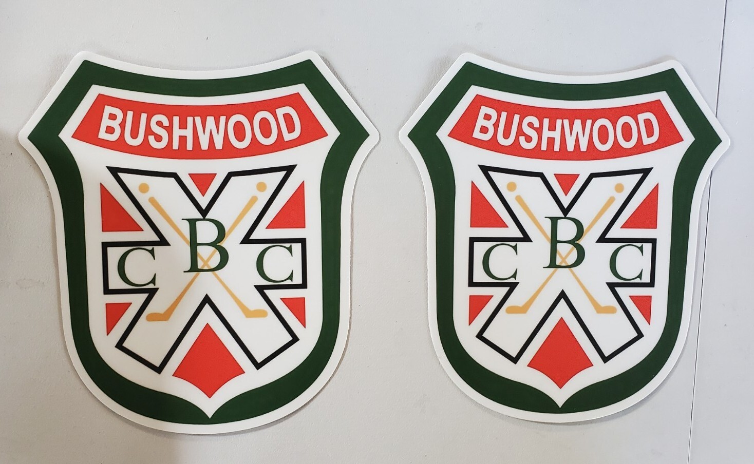 BUSHWOOD COUNTRY CLUB CADDYSHACK Stickers 2 PACK HUGE 6×6 WORLDWIDE 🌐 SHIPPING