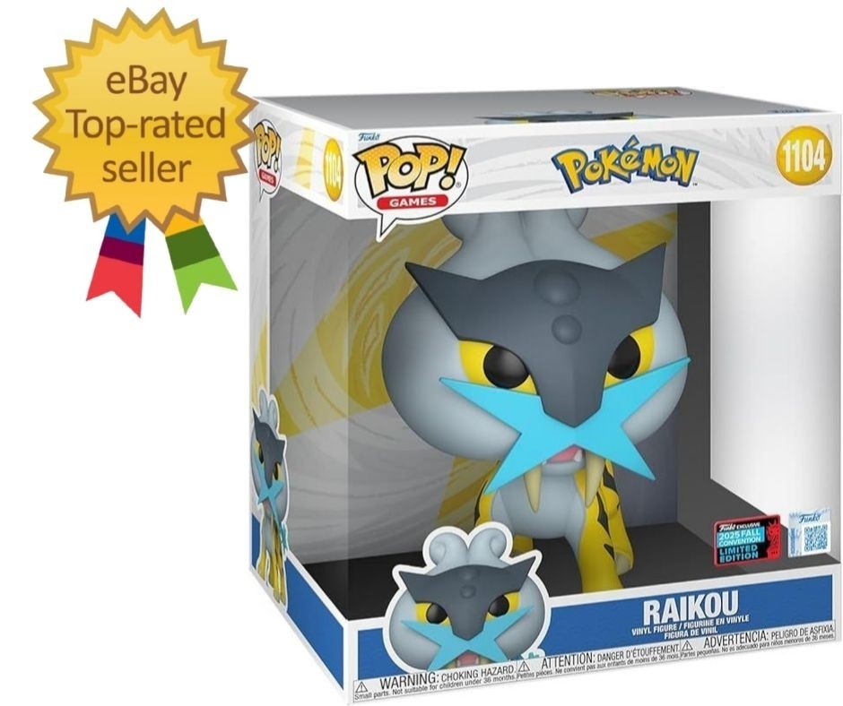 Jumbo: Pokemon – Raikou – Amazon Exclusive – Collectable Vinyl…