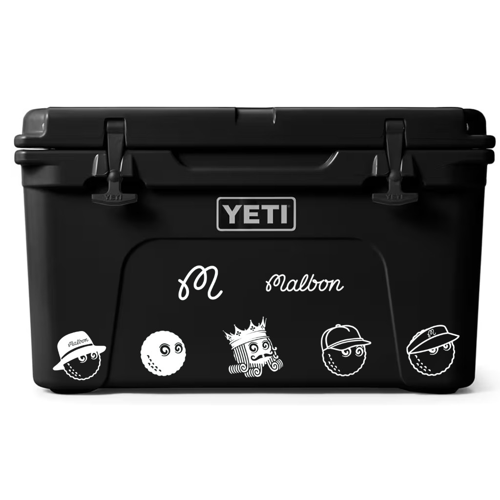 MALBON Golf Sticker – Buckets Logo – Waterproof Outdoor Vinyl Decal