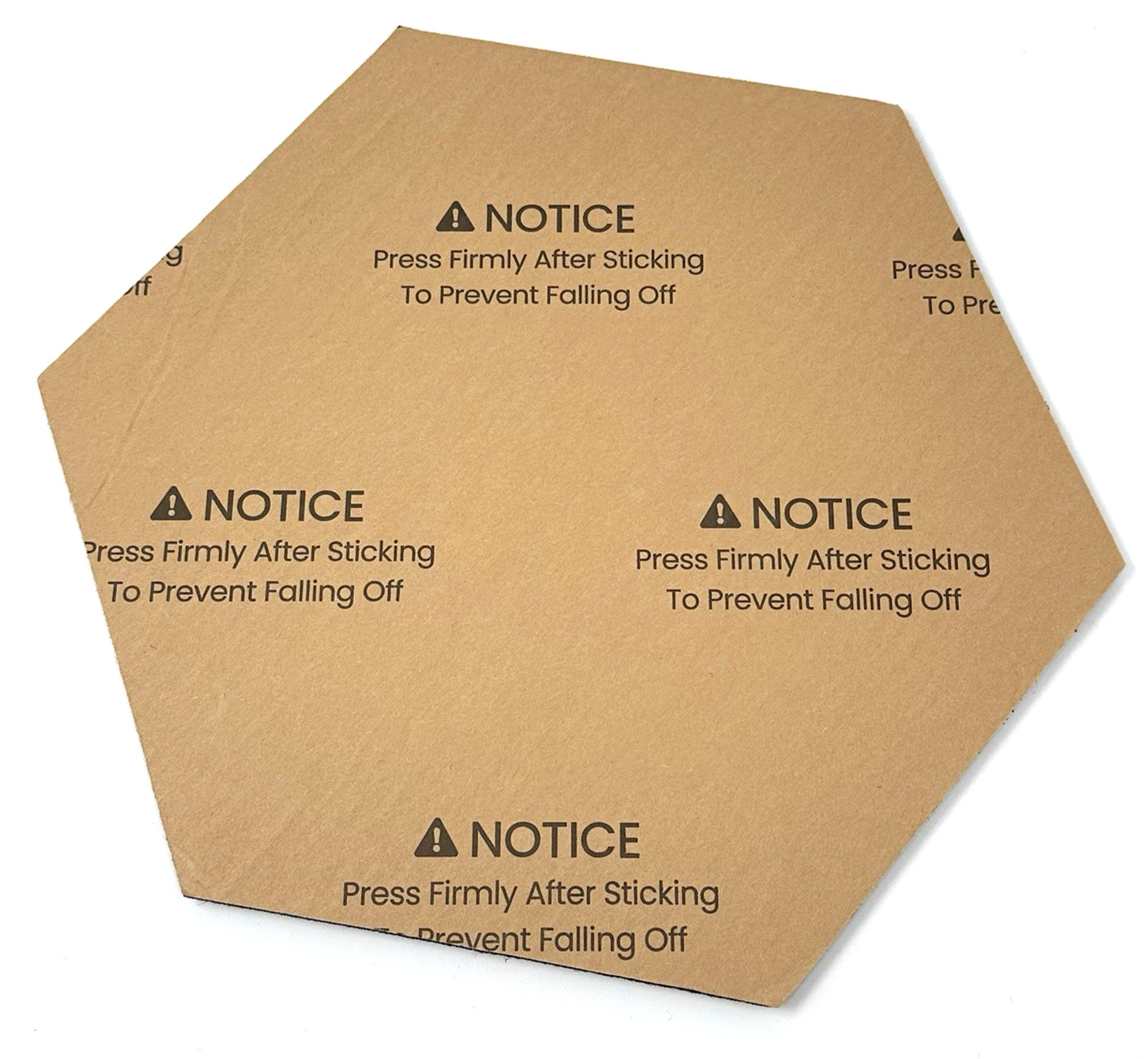 12 Hexagon Acoustic Veneer Wood Wall Panels in Oak Color Adhesive Back New NoBox