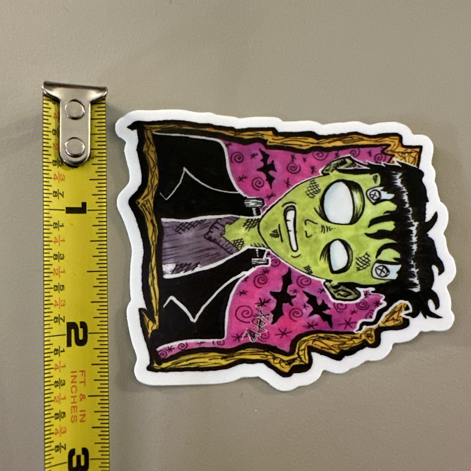 Frankenstein (This Is A Sticker, Dishwasher Safe) Art/Horror / Sci-Fi / Movies