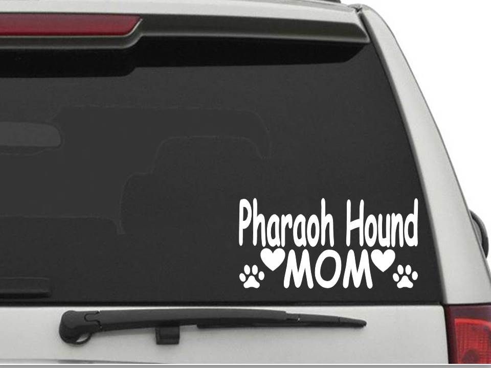 PHARAOH HOUND MOM Decal Sticker CW451