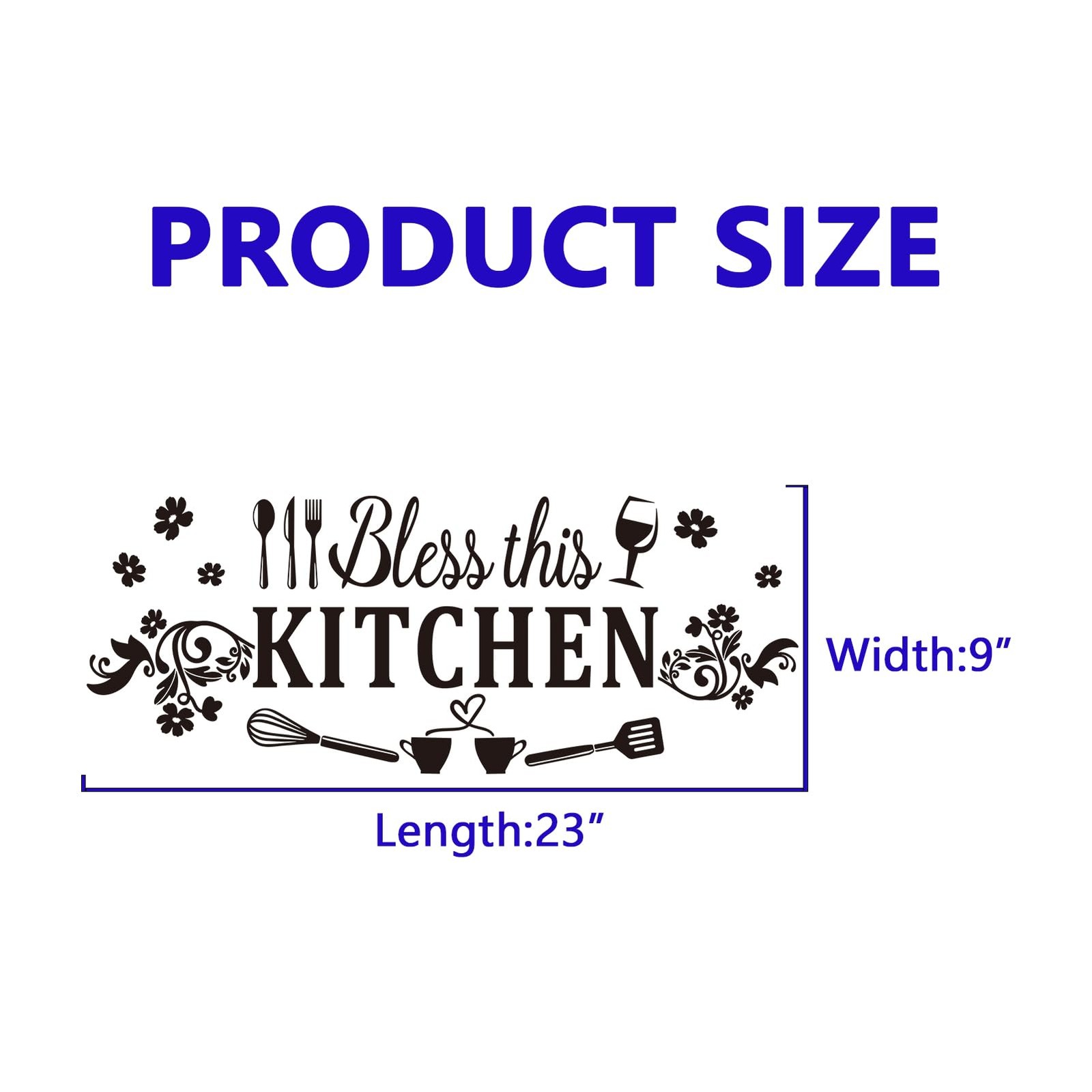 Family Quotes Wall Stickers for Kitchen: Inspirational Home Vinyl Art Wall De…