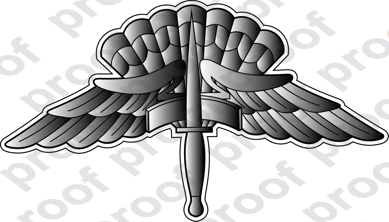 STICKER MILITARY BADGE HALO BASIC NEW GRA