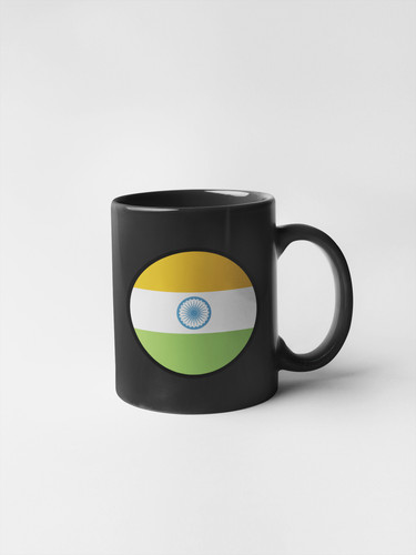 India Flag Circle Sticker Decal