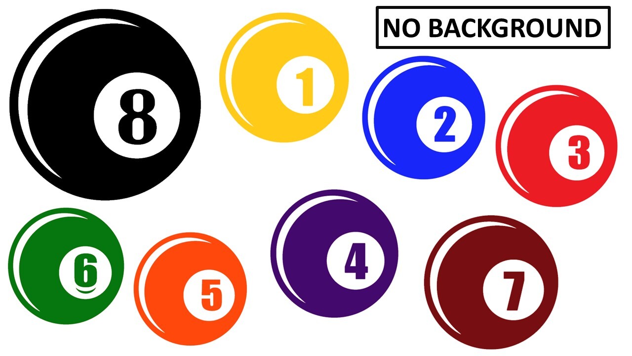BILLIARDS BALLS, Decal Stickers for Car, Window, Laptop, Tablets,