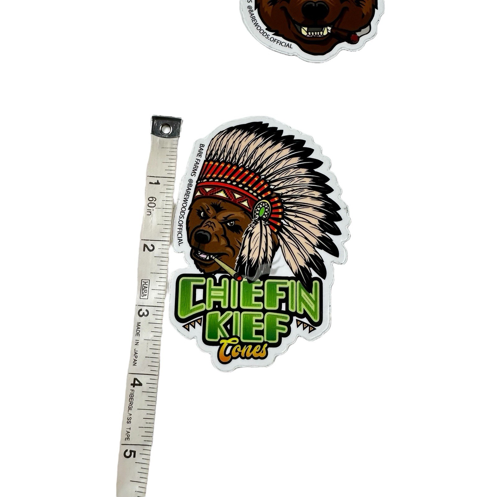 Chiefin Kief Cones Chief Keef Barewoods Bare Farms Stickers Lot Of 3