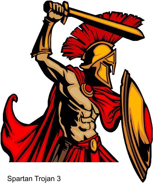 LARGE-SIZED CAR DECALS – SPARTAN TROJAN – 5 CHOICES