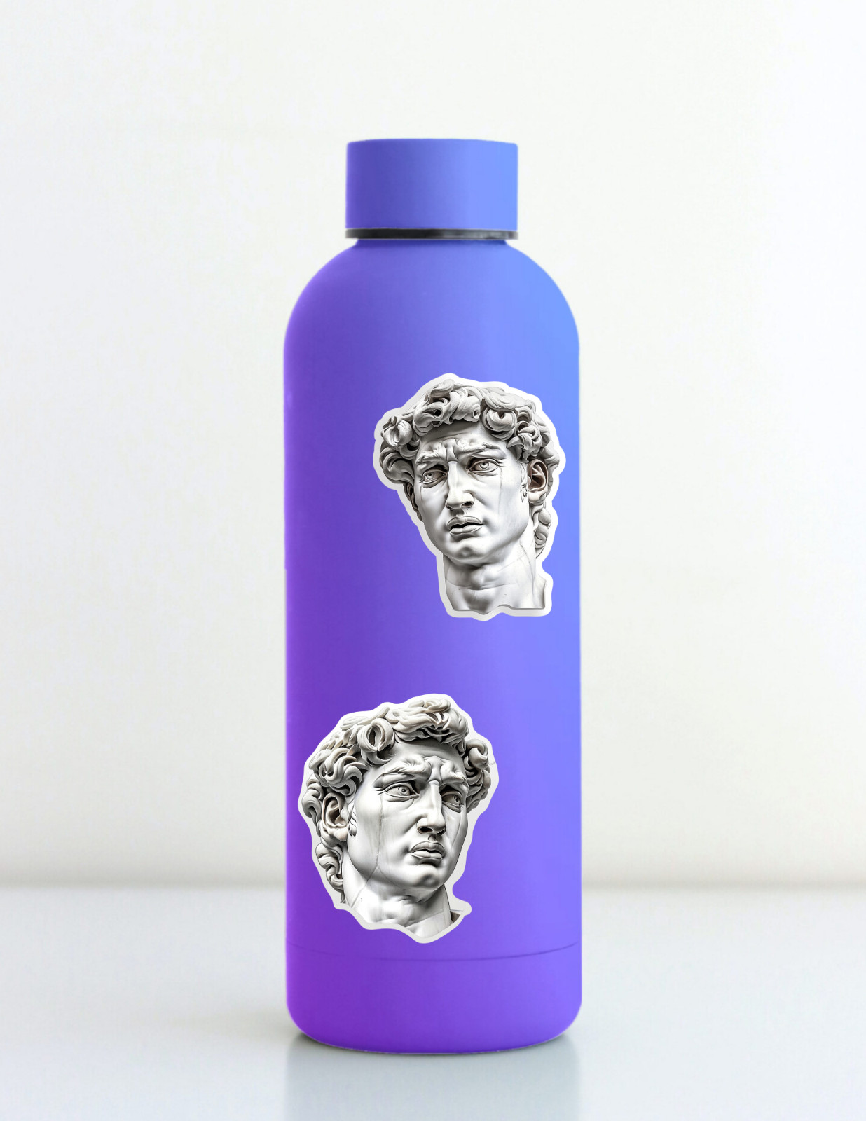Statue Head Die Cut Vinyl Stickers Set Notebook Laptop Waterbottle Sticker