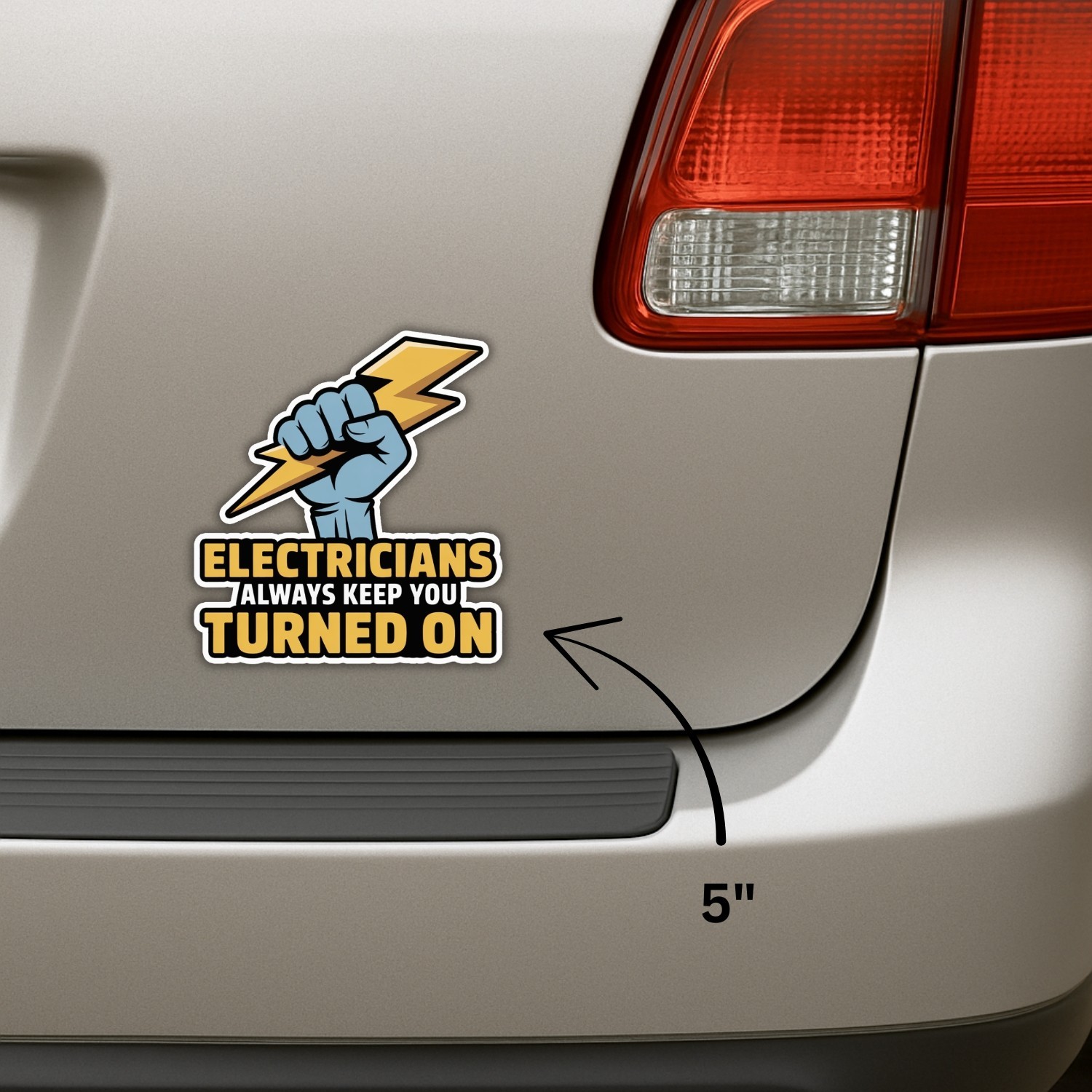 4PCS Electricians Always Keep You Turned On Stickers – Funny Lineman Work Decals