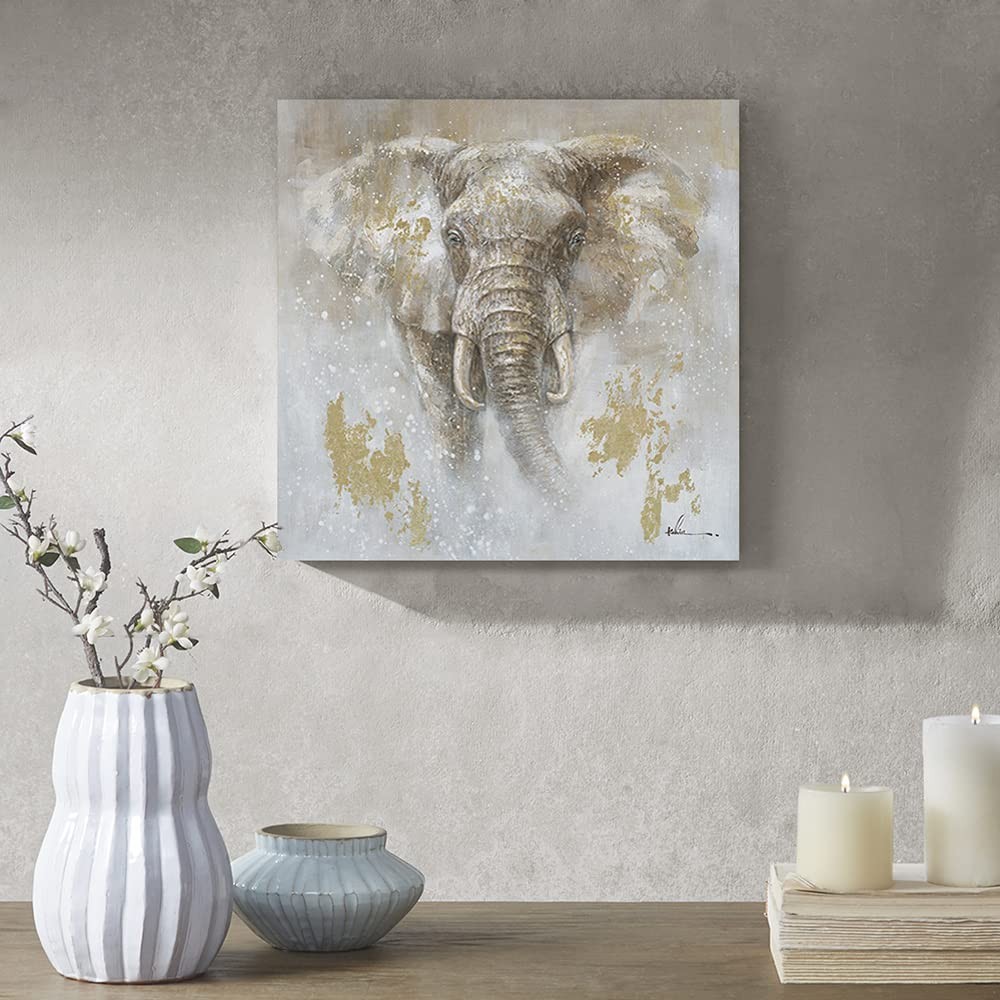 African Elephant Wall Decor Printing Painting Elephant Canvas Wall Art Decora…