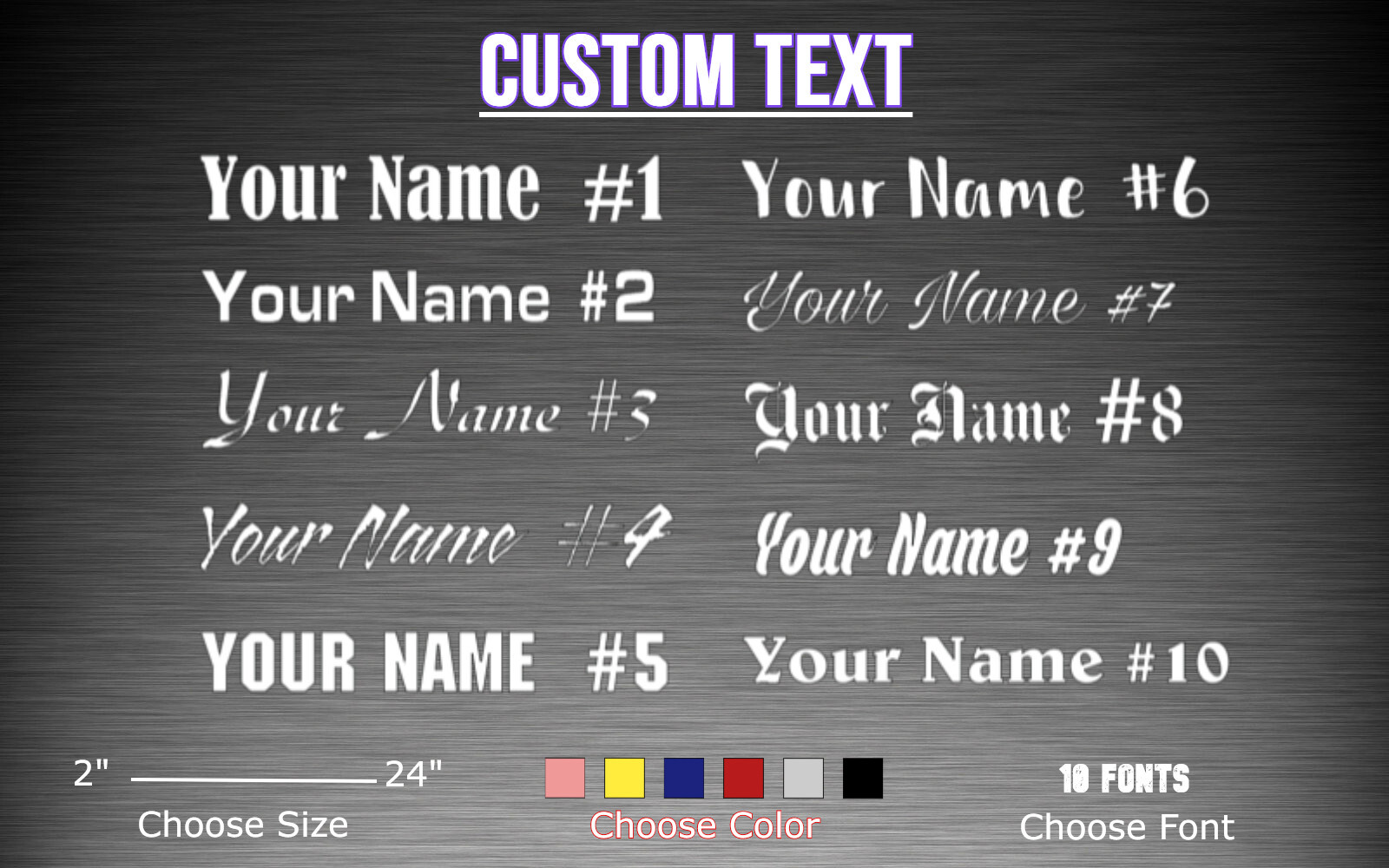 Custom Personalized Decal Sticker Car Window JDM Windshield customized name