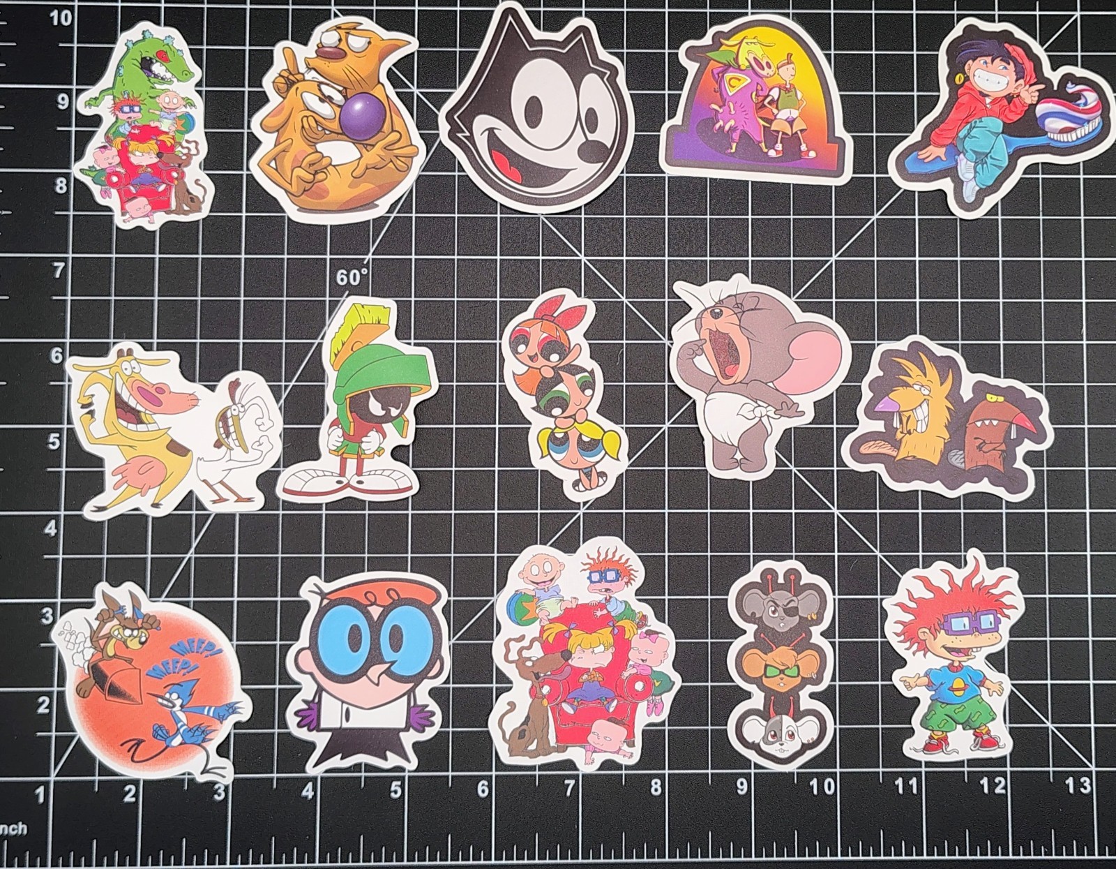 100 Pcs 90s Classic TV Cartoon Stickers Retro Y2K Decal Skateboard Laptop