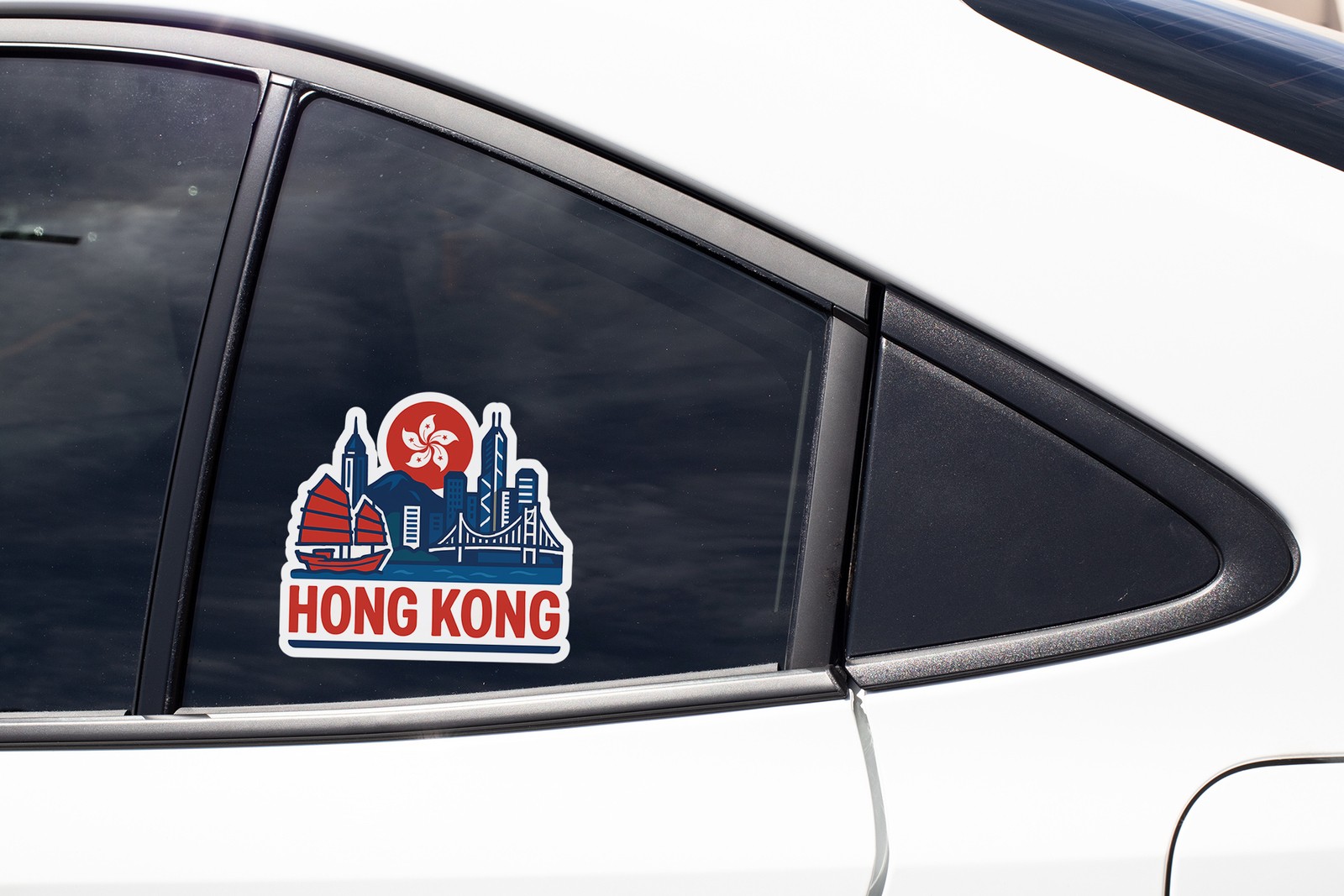 Hong Kong Sticker Decal Vinyl Die-Cut City Skyline Landmark Design