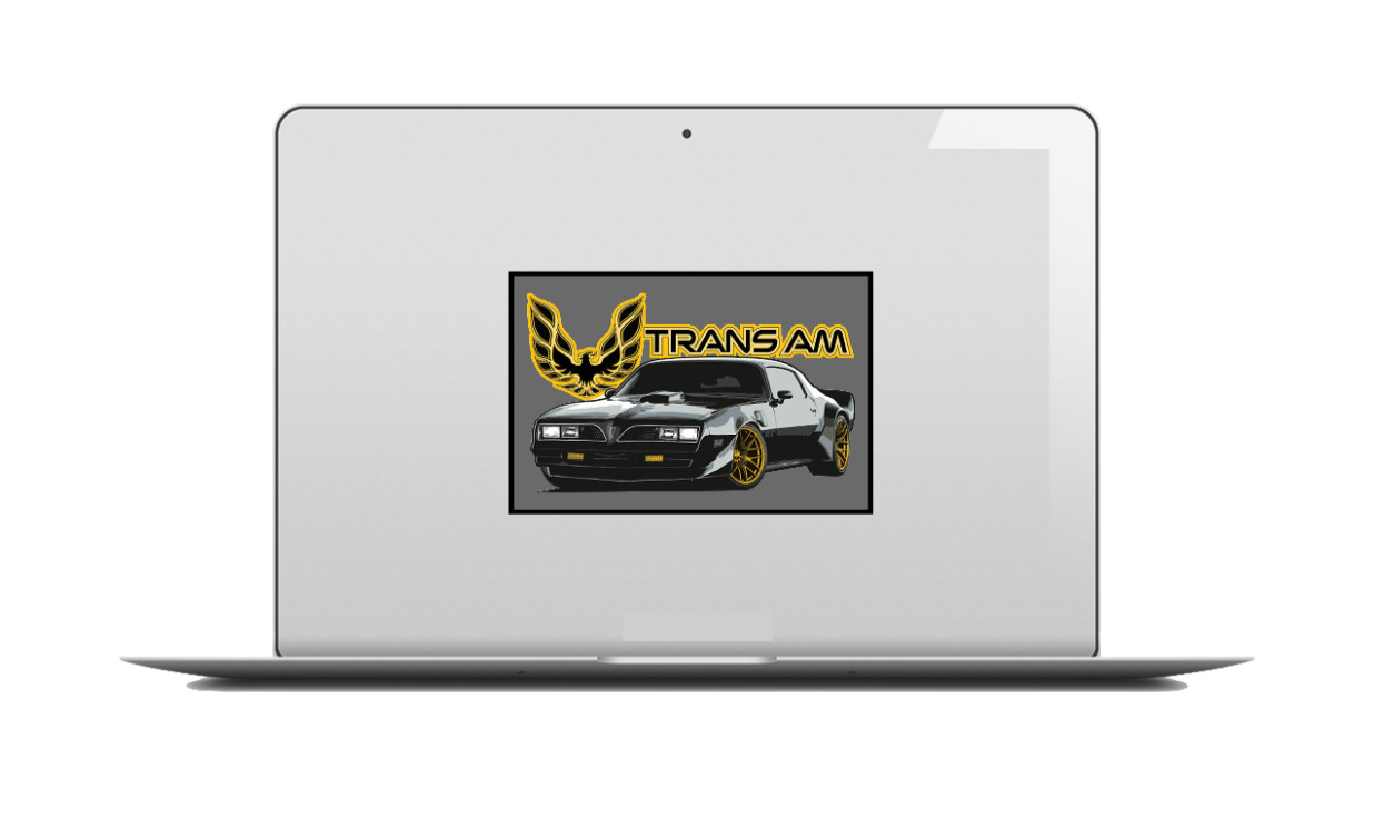Car Classics "Trans Am" – 4" Vinyl Decal Sticker Handcrafted Car Truck Cooler 25