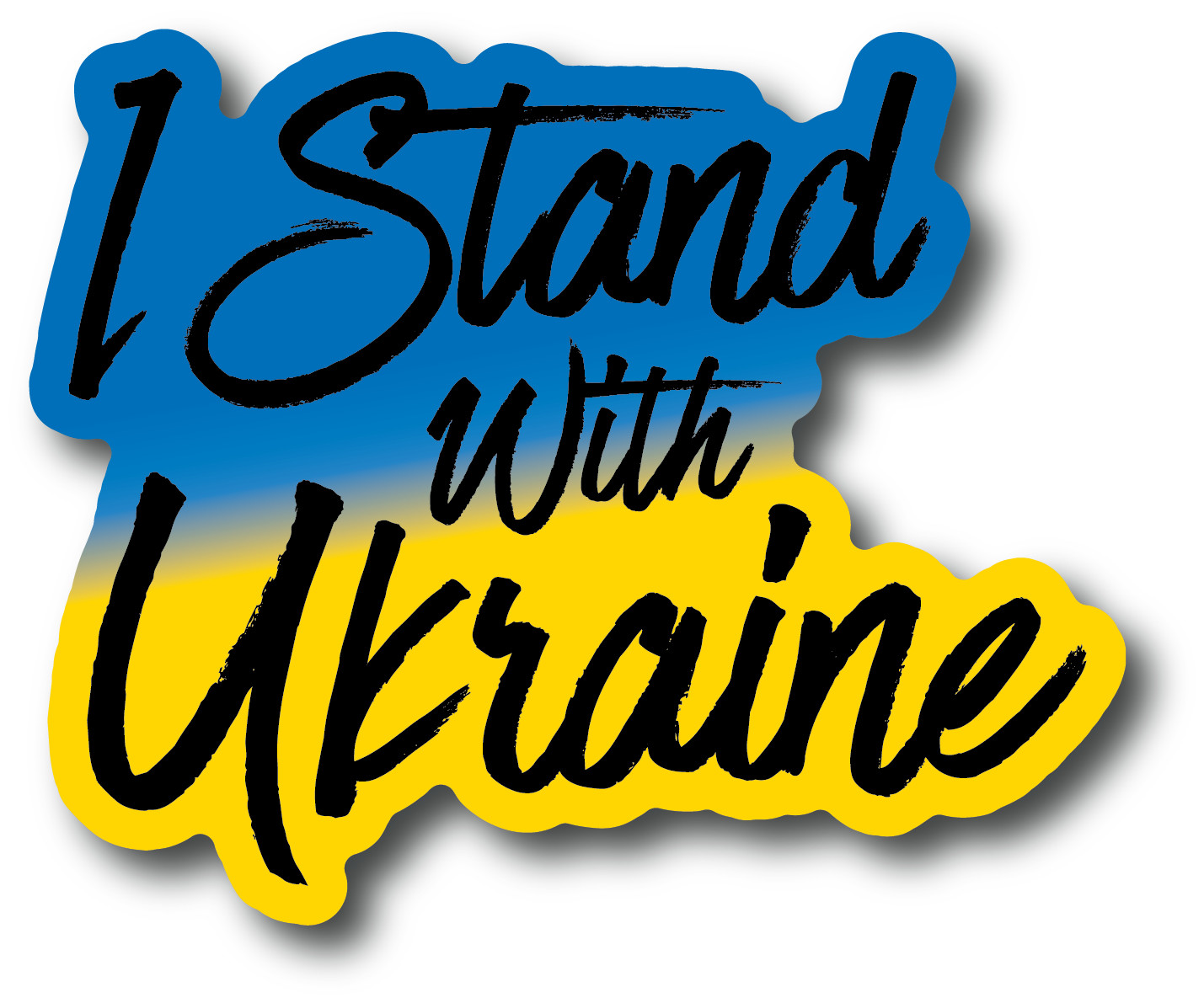 UKRAINE Flag Sticker Decal Vinyl Laptop cell phone Car Window Stand – Ukrainian