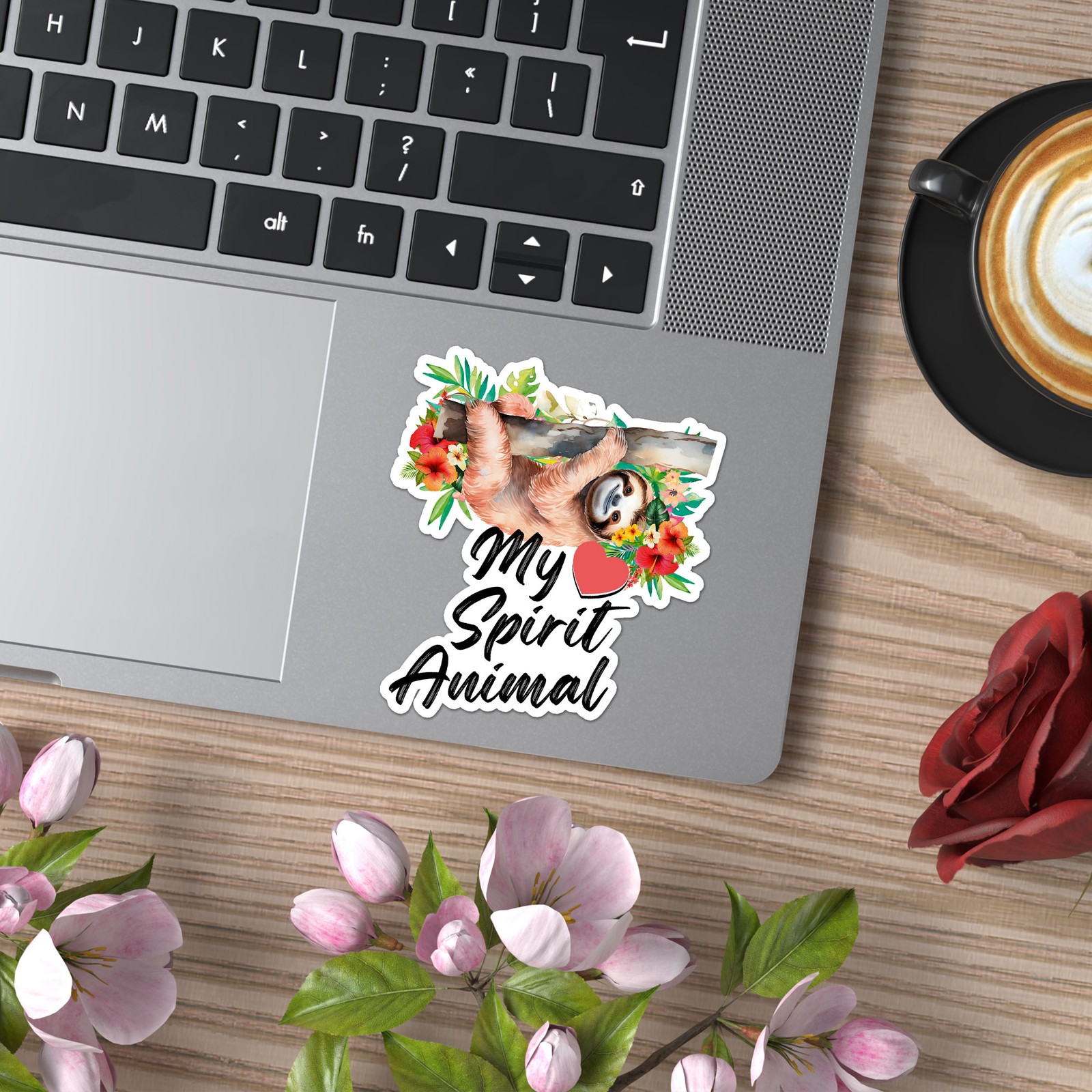 Sloth My Spirit Animal – Vinyl Decal Sticker – Car Window Laptop – ebn9132