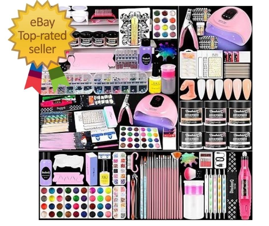 Acrylic Nail Kit With Drill And U V Light Full Nail Kit Set Professional Nail St
