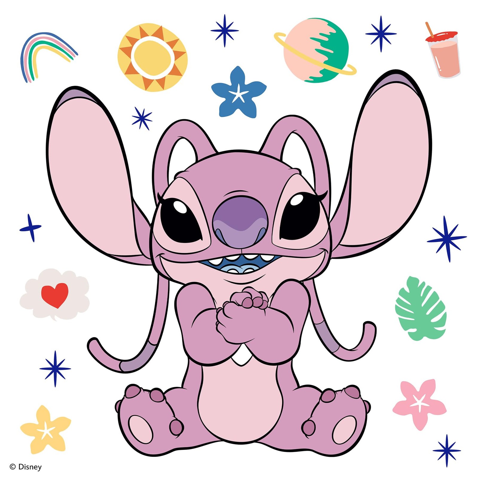Disney Lilo & Stitch Angel Wall Decals by , RMDM5593