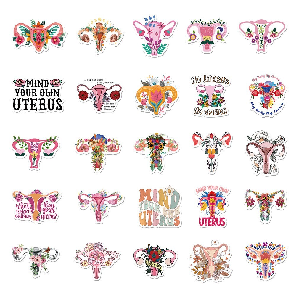 50pcs Feminist Stickers, Pro Roe Abottion Women Right Pro Choice, 195