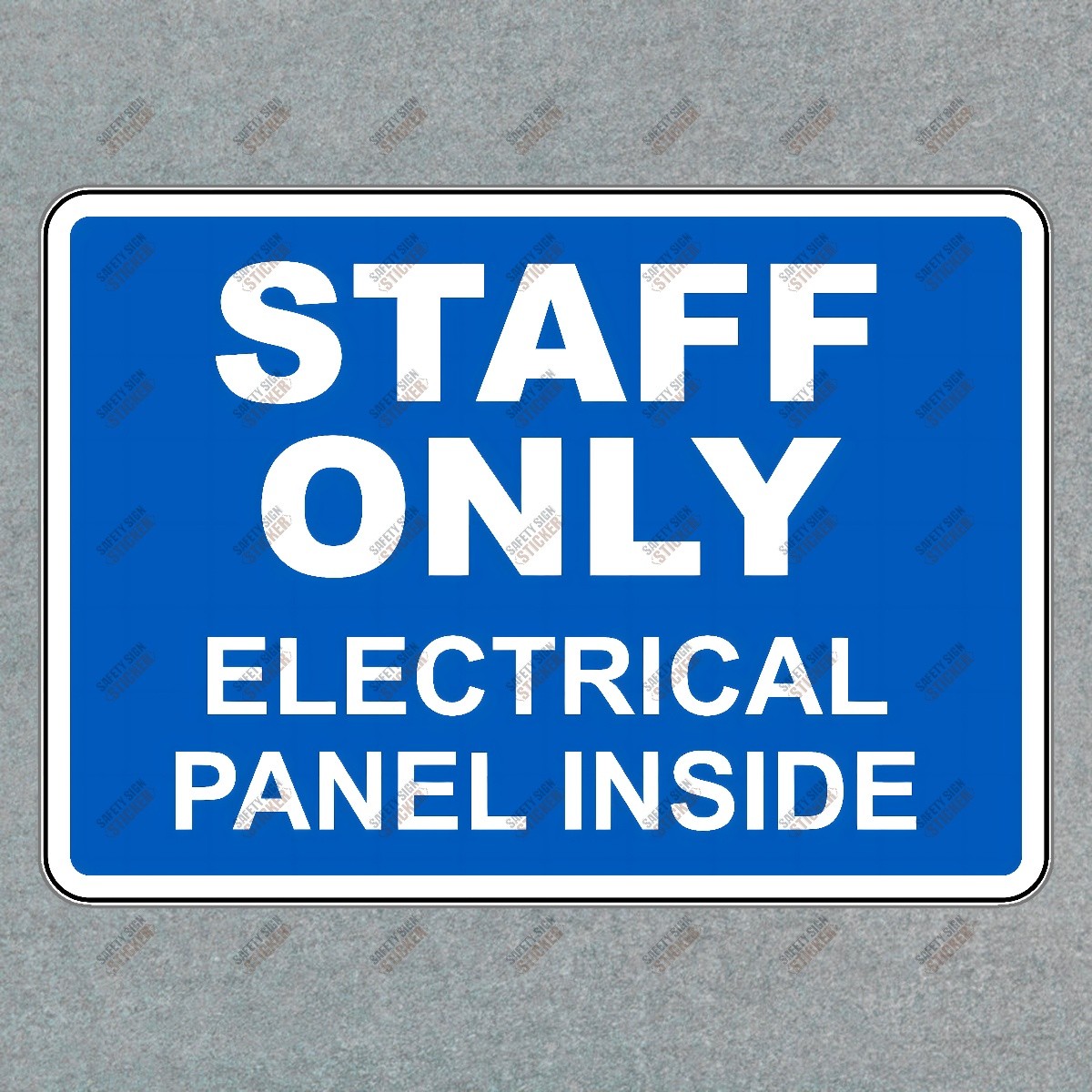 Staff Only Electrical Panel Inside Safety Sign Sticker OSHA Compliant #597486