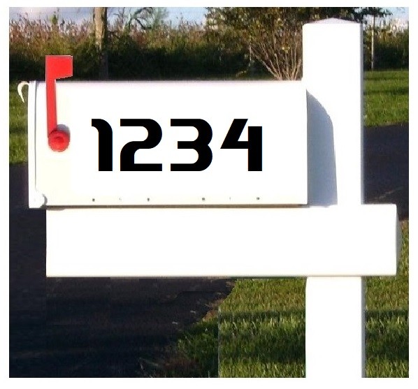 Lot of 40 White,Black,Silver,Blue Vinyl Mailbox,Tool Box,Locker Numbers [QUANTYF