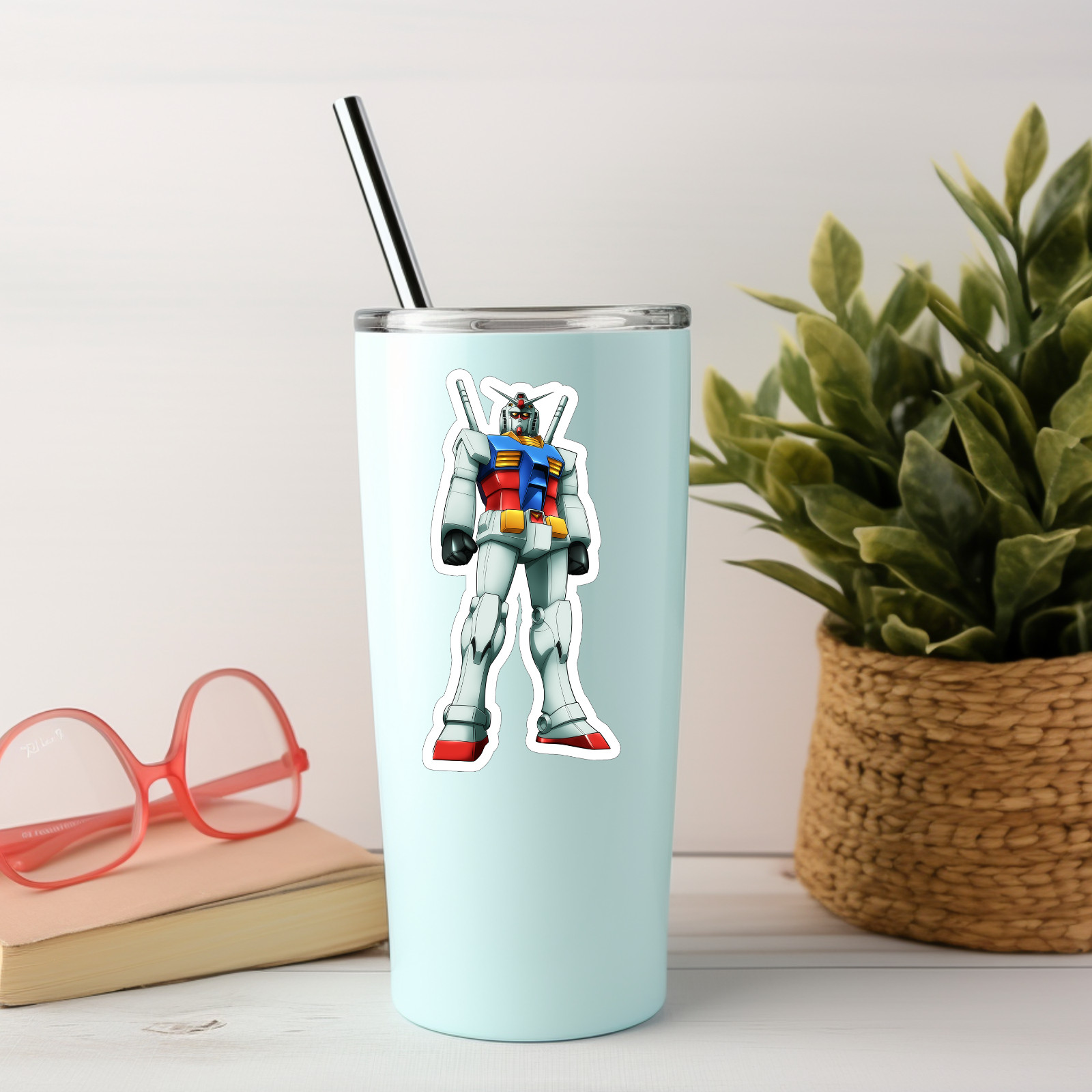 NEW- For Gundam I Rx-78 Vinyl Sticker Laptop Decal – 2.7 W x 5.5 H INCHES