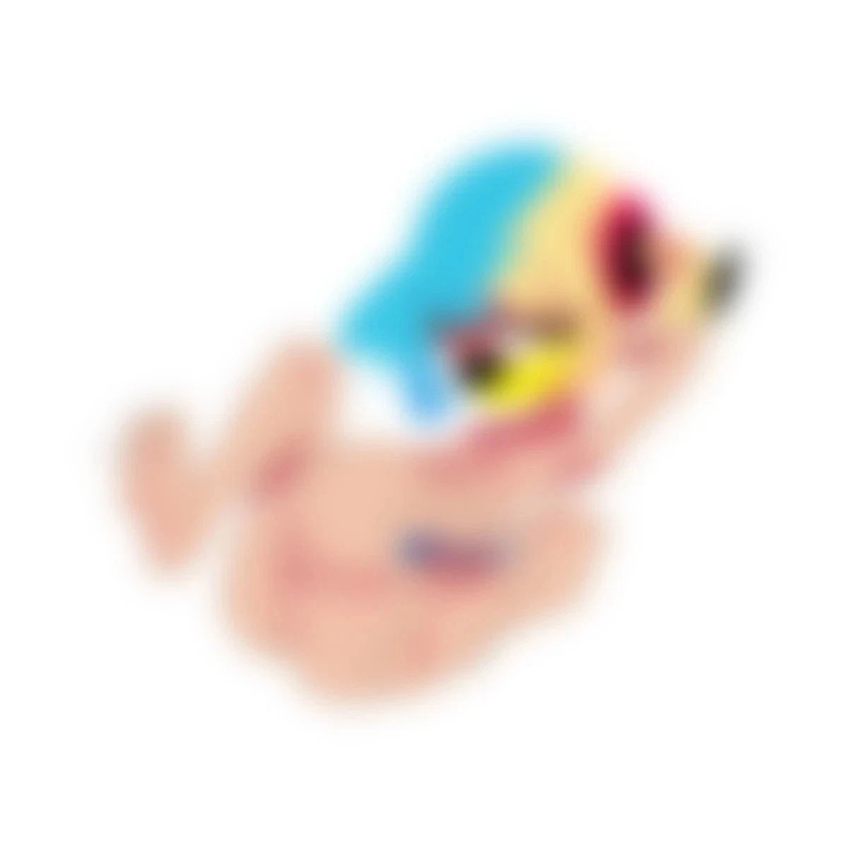 Anime maternity adult sticker, blue and yellow hair (18+)