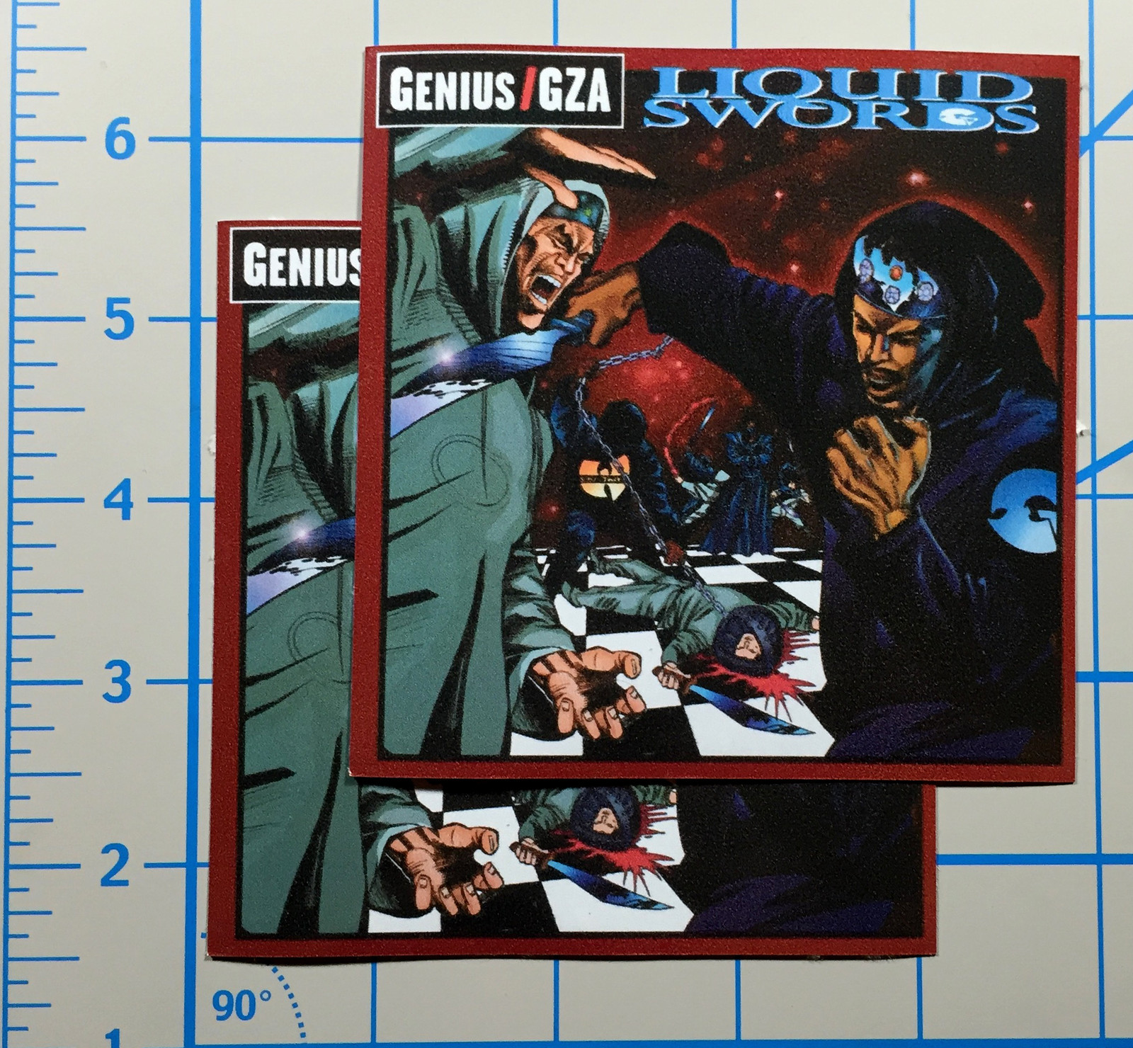 Wu Tang GZA Liquid Swords 4" Color Vinyl Decal Sticker BOGO
