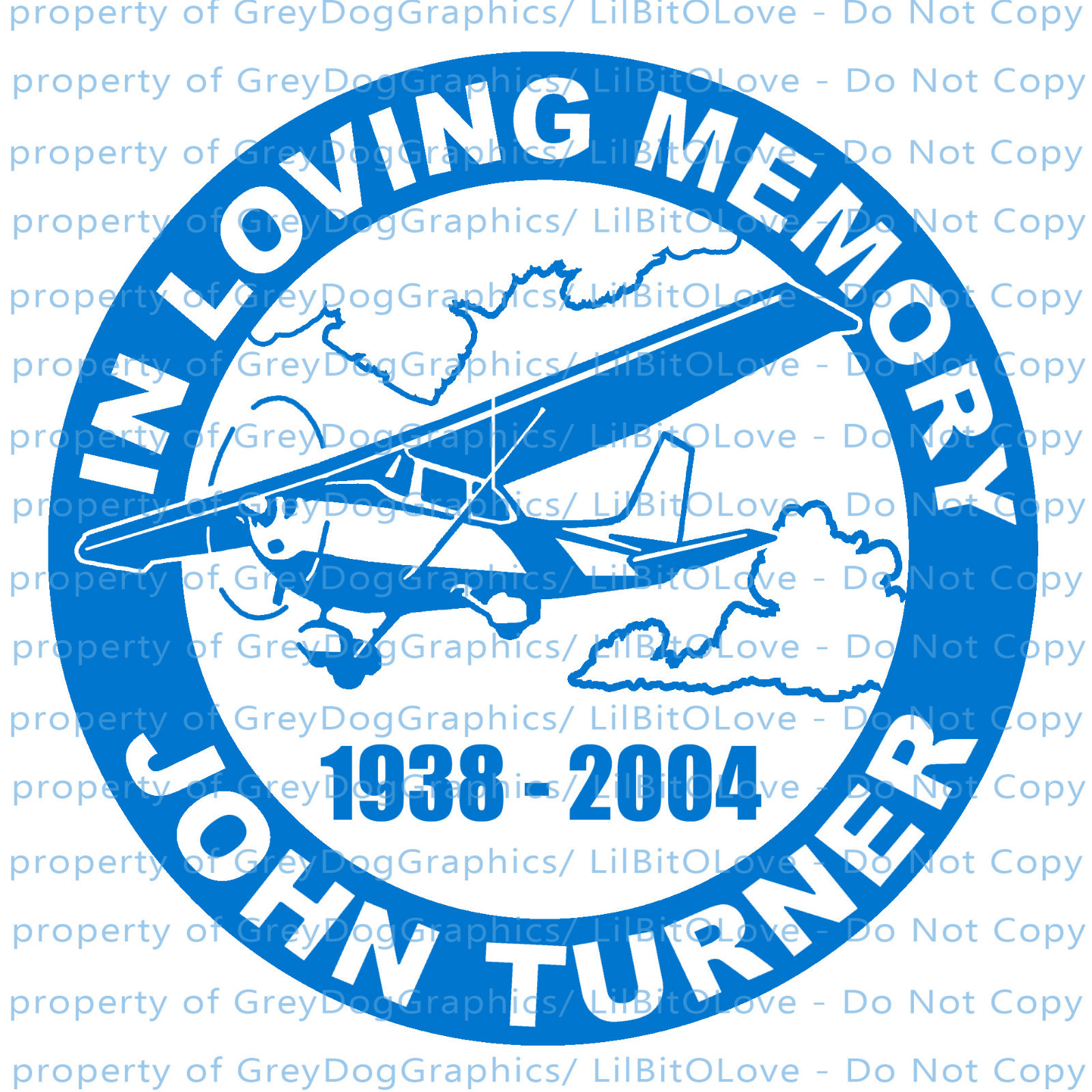 In Loving Memory Pilot Decal Vinyl Decal Cessna Plane Small Airplane Name Years
