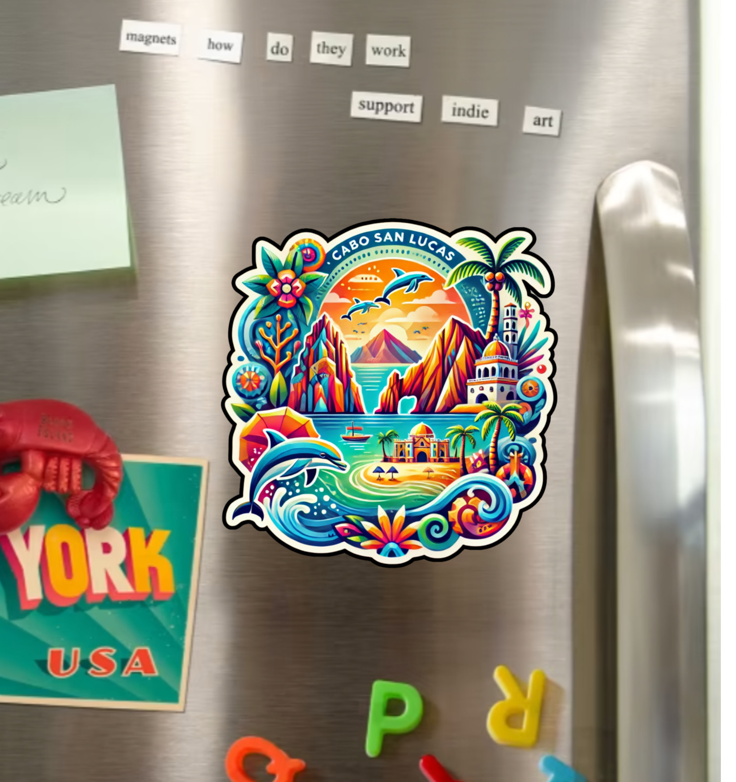 Cabo San Lucas Mexico Fridge Magnet or Laptop Sticker
