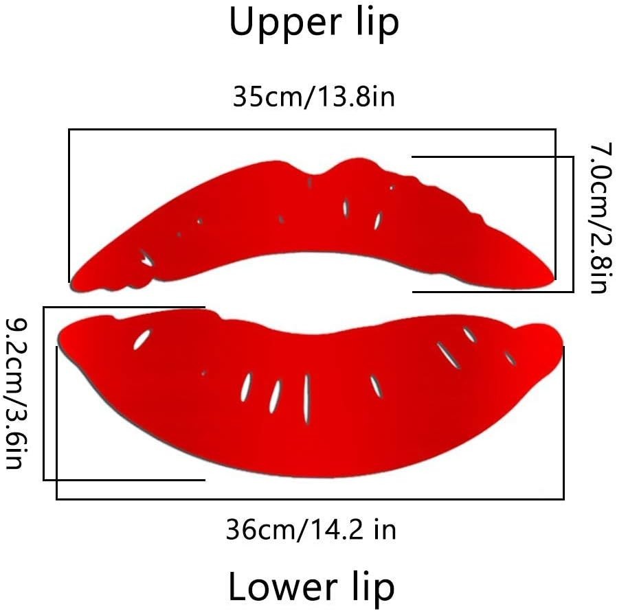 Minimalist Acrylic Kiss Shape Wall Stickers – Transform Your Space Effortlessly