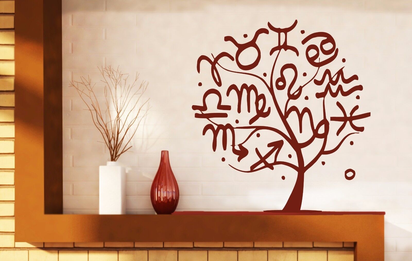 Vinyl Decal Wall Sticker Zodiac Signs of Aries Compatible Wood Leo (n556)