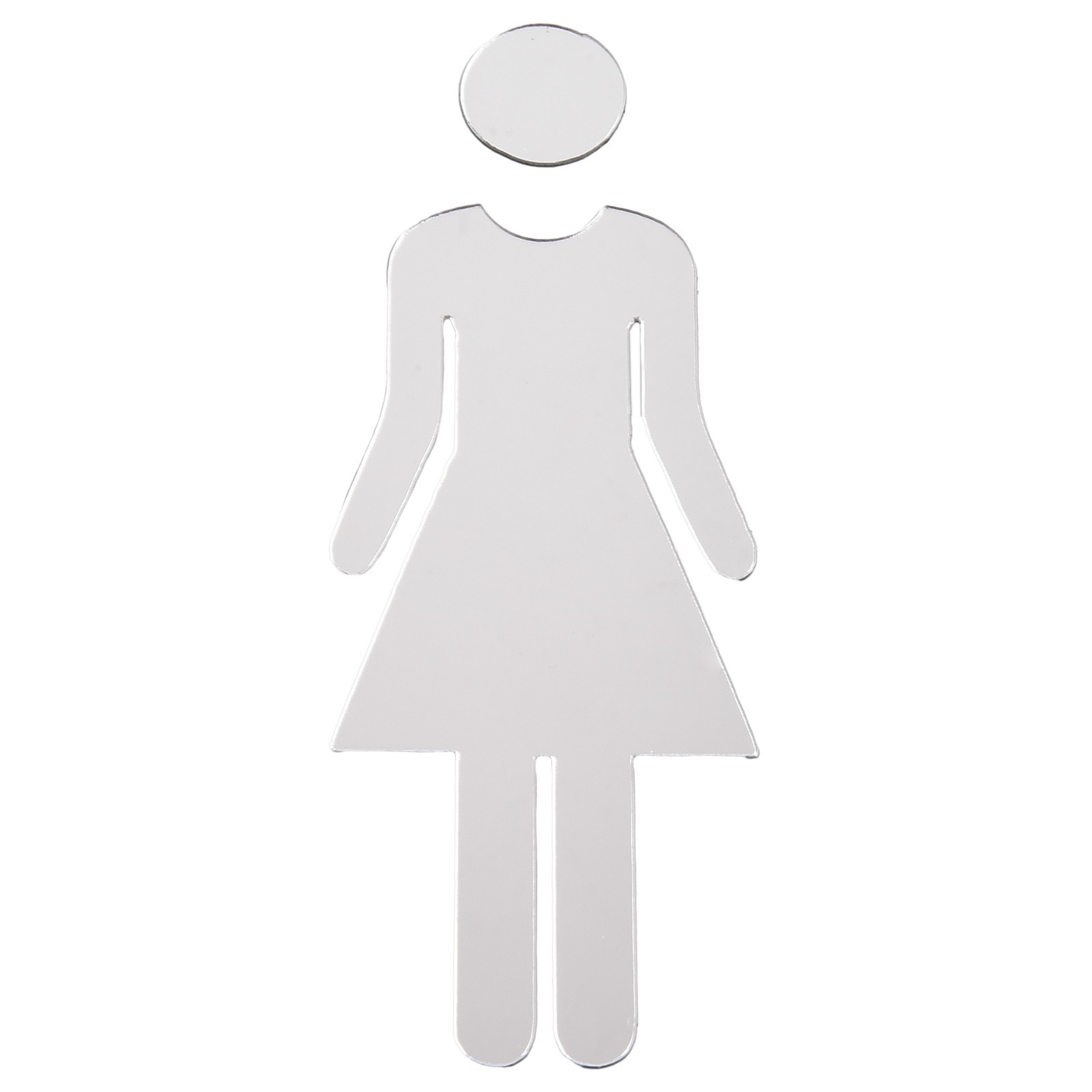 Brand New Sticker Toilet Sign Signage WC Door 1 Pair 3D for acrylic Bathroom