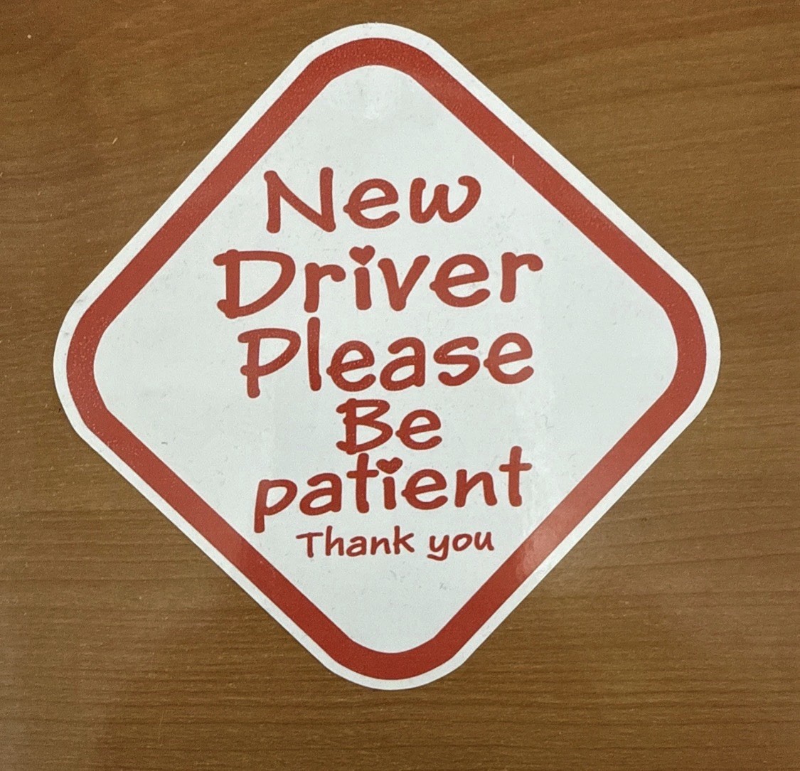 New Driver Please Be Patient Car Bumper Sticker Decal