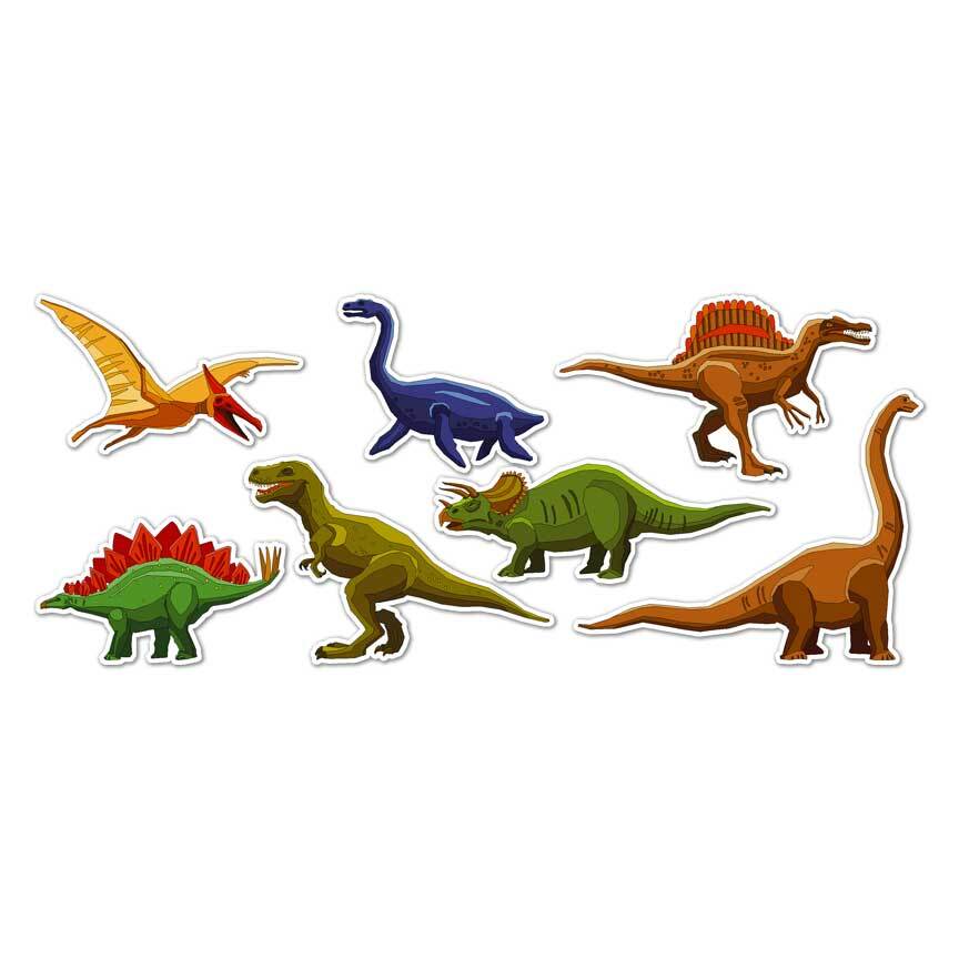 Dinosaurs, Vinyl Decal Sticker, Indoor Outdoor, 3 Sizes, #8090