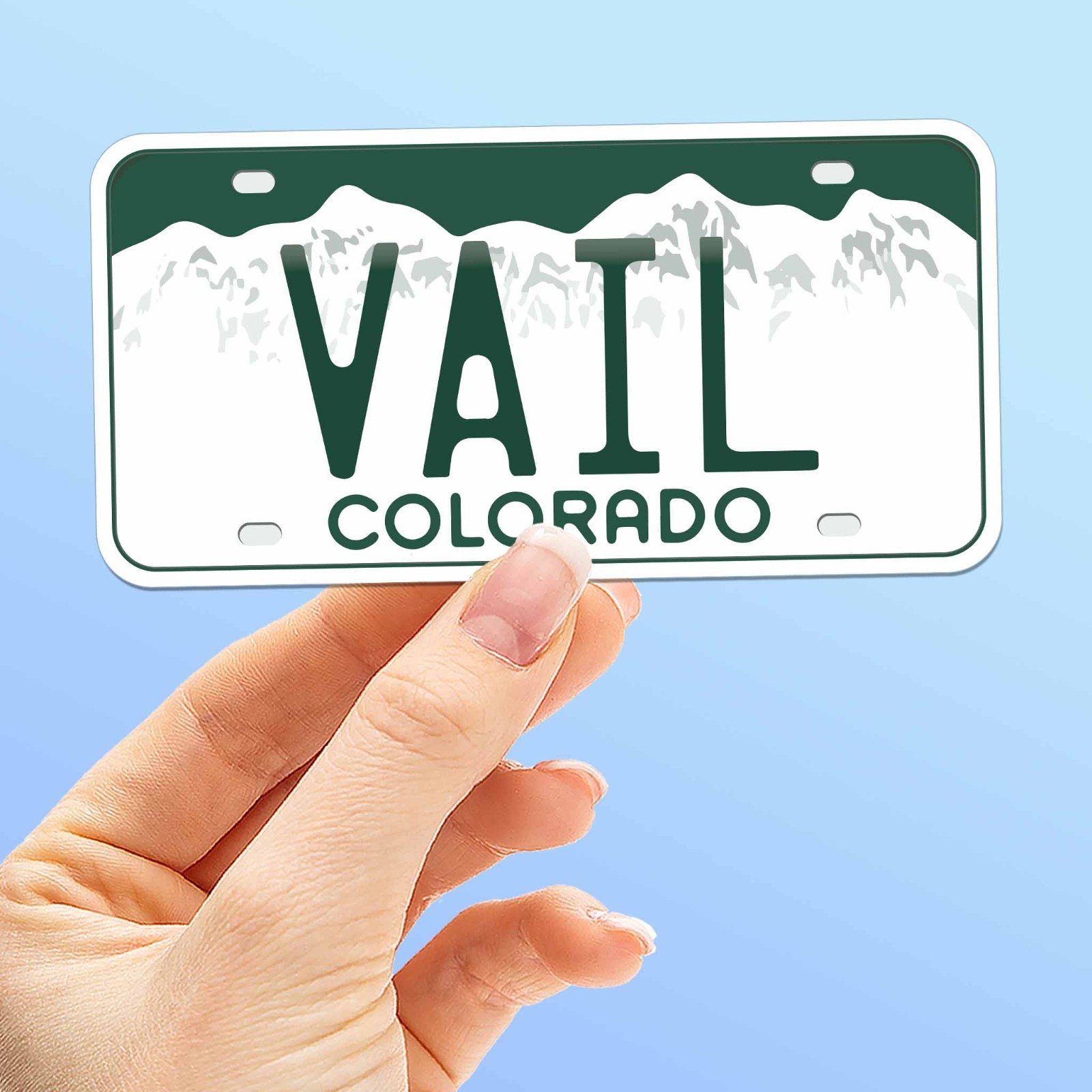 Colorado License Plate Stickers – Choose Your CO City or National Park Decal